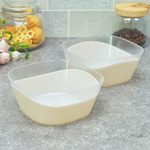 Набор салатников 2шт 1л "Семейный уют", платина