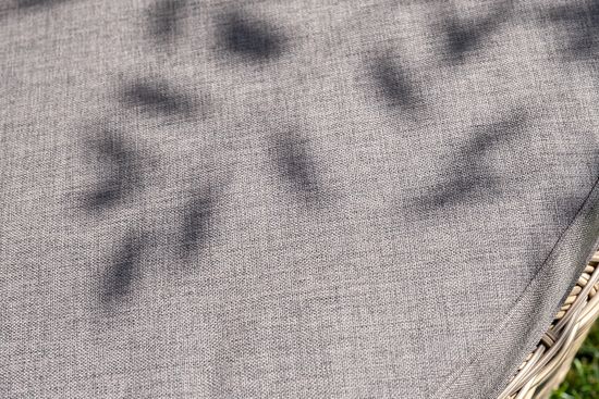 "Стильяно" плетеная кровать круглая, цвет соломенный