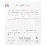 Rishi Tea, Organic Botanical Blend, лаванда и мята, без кофеина, 15 пакетиков, 37,5 г (1,32 унции)