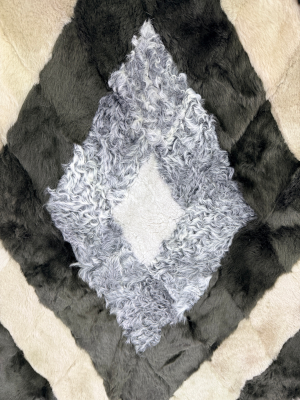 Покрывало меховое ковер из шкуры овчины