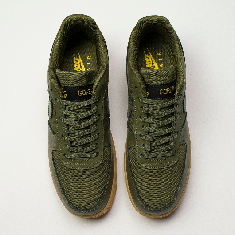 Кроссовки Nike Air Force 1 Low Gore-tex Green / Gum
