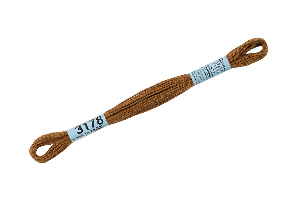 Мулине "Gamma", 100% хлопок, 8 м, №3178