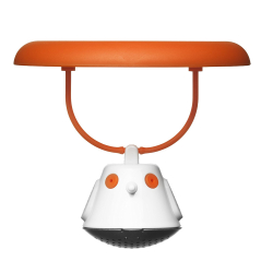 Емкость для заваривания чая с крышкой birdie swing оранжевая
