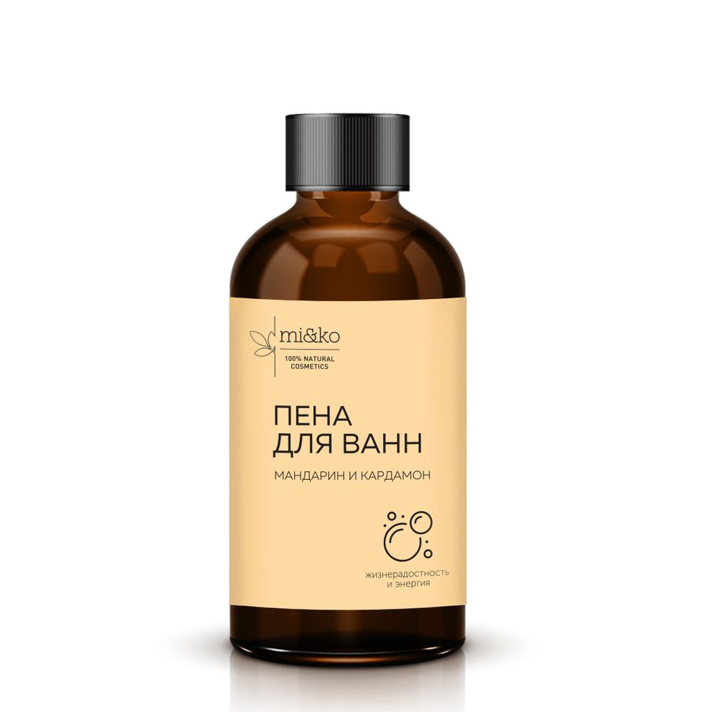 Пена для ванн Мандарин и Кардамон, 200 мл (Mi&Ko)