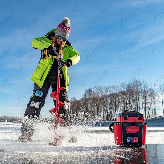 Ледобур BURAN 200R правое вращение, цельнотянутый шнек (LB-200R) Тонар