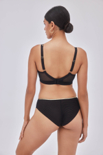 Бюстгальтер-бралетт Chiara с золотистой отделкой (Размер: 70G) (Цвет: черный)