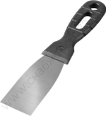 ЗУБР 40 мм, пластиковая ручка, нержавеющий, Шпатель, МАСТЕР (10077-04)