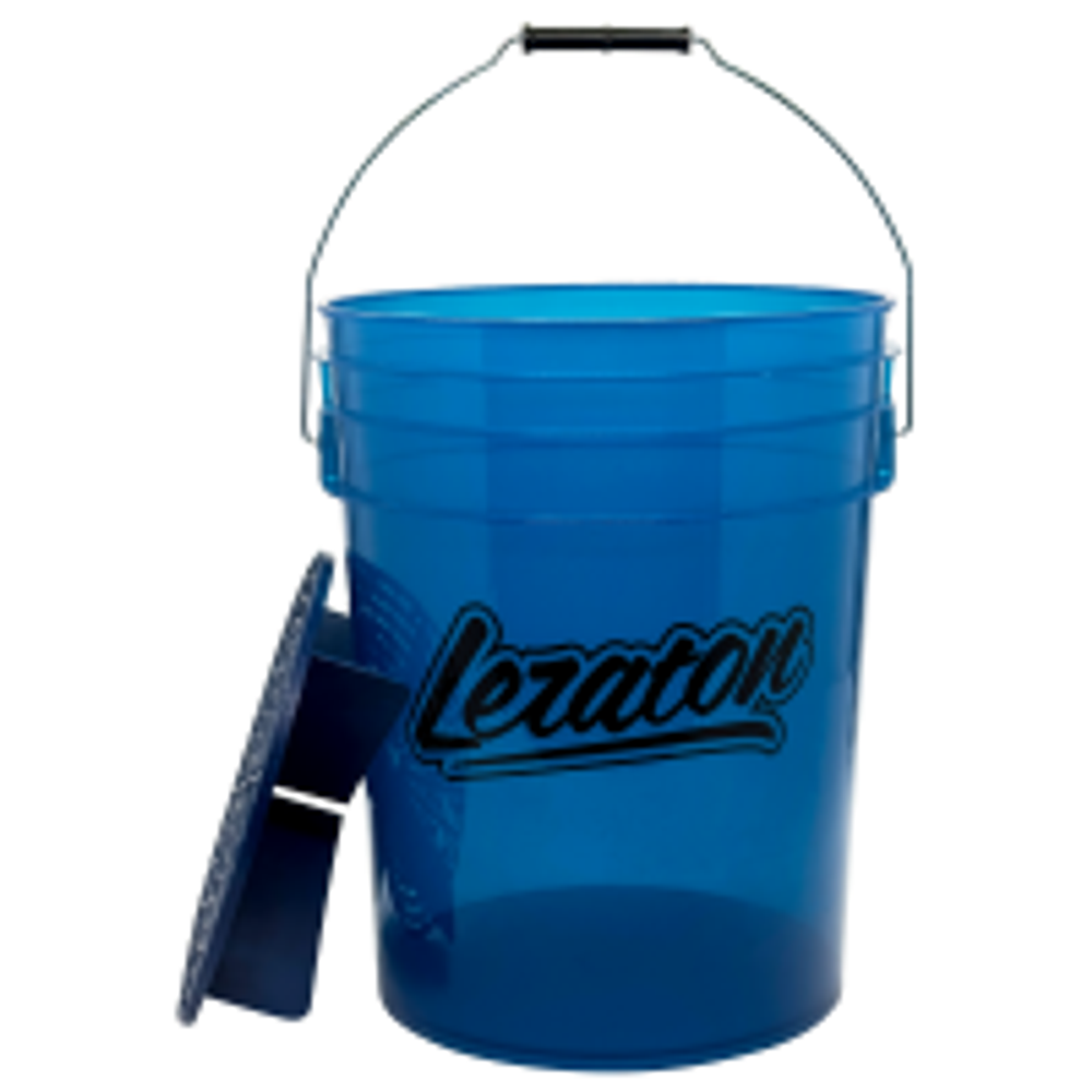 Прозрачное ведро для мойки автомобилей с сепаратором ( синее ) 20 л LERATON BUCKET BW1