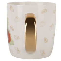 Кружка "Фруктовый сад.Клубника" v=350мл (фарфор) (подарочная упаковка)