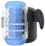 Мастурбатор робот Black Knight с массажем бусинами 15.4 см