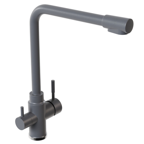 Смеситель для кухни 35к MIXLINE ML-GS13 (342) графит с вых. для питьевого фильтра