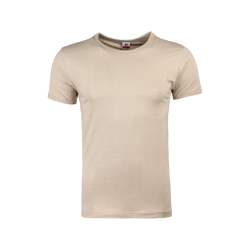 Мужская футболка бежевая с круглым воротом. Набор 2 штуки QianBA QB52469