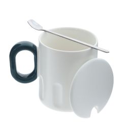 GAEM Кружка с крышкой и ложкой, 350 мл, L13 W9 H11 см, 4в.