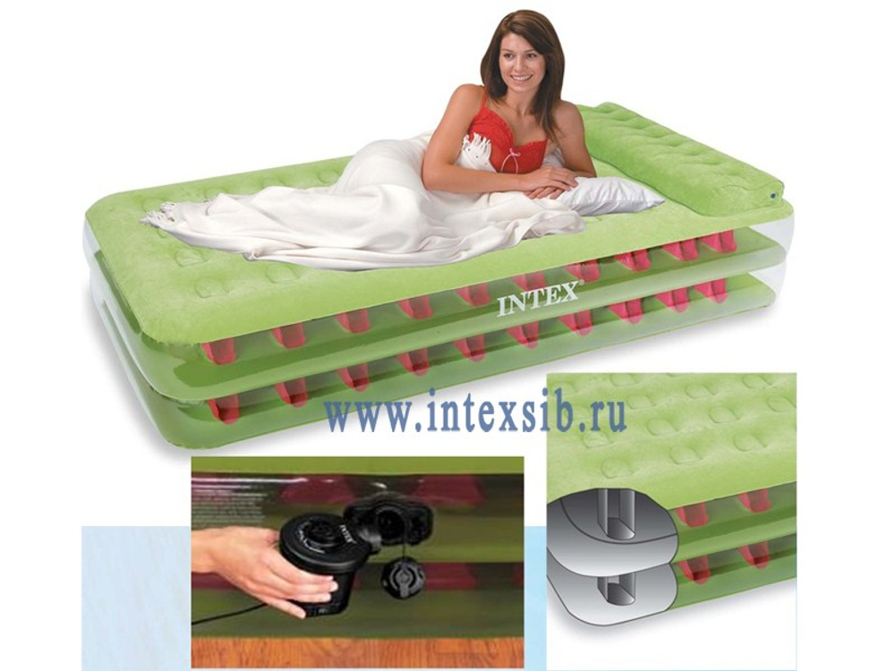 Надувная кровать Intex Take Along 99х191х47 см