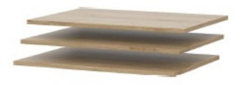 Комплект полок к шкафу двухстворчатому Лофт (3 шт)