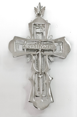 Ювелирный крест из серебра