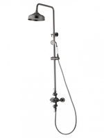 Душевая система с термостатом WONZON & WOGHAND RETRO, Темный графит (WW-B3041-BGG)