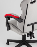 Кресло спортивное TopChairs Phantom ткань серо-красный