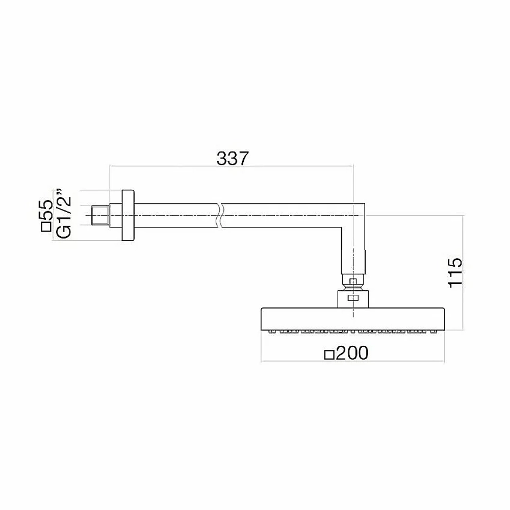Верхний душ Webert SHOWER SET AC0840010 золото