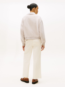 Свитшот Tommy Hilfiger Embroidered Script Crest Logo Sweatshirt Heathered Pebble