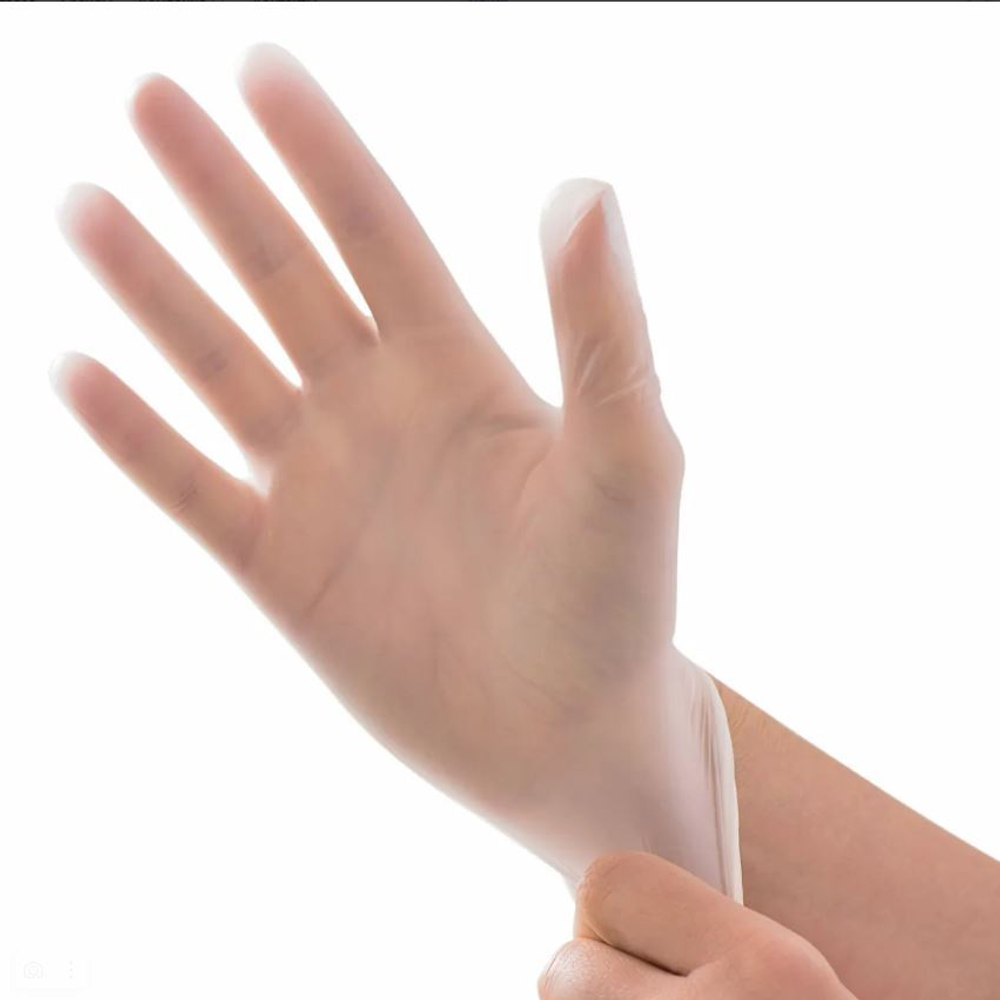 Перчатки виниловые неопудренные L (100 шт)