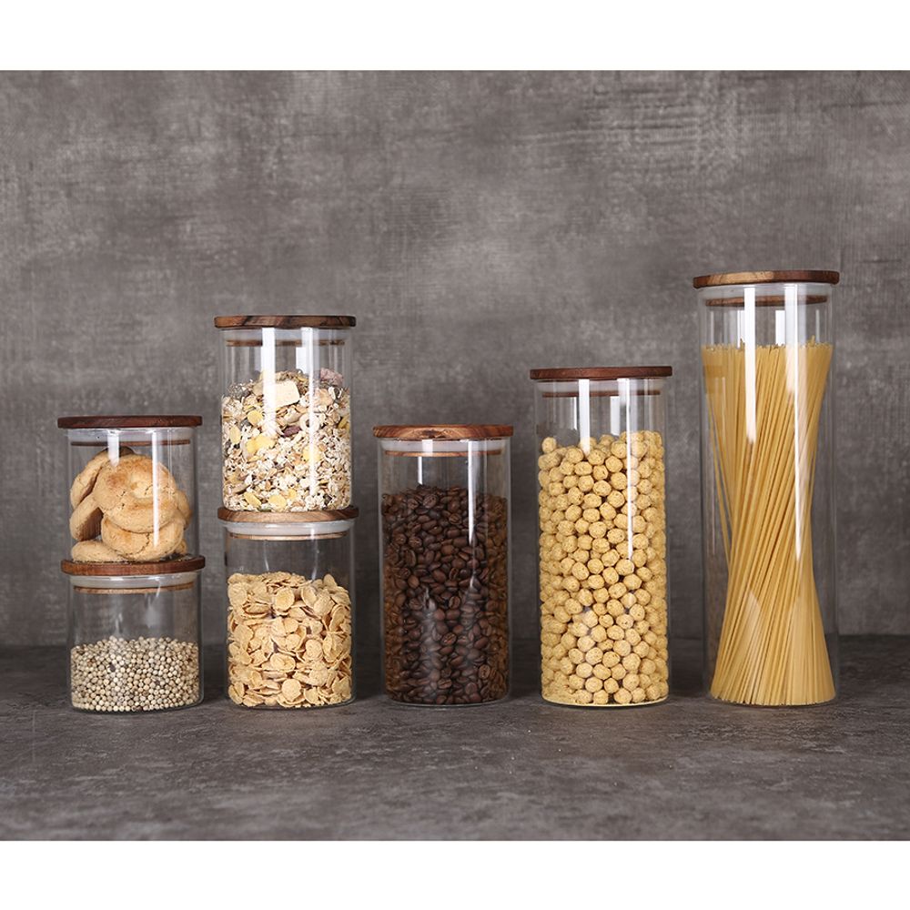 Банка для хранения, 1,15 л, акация