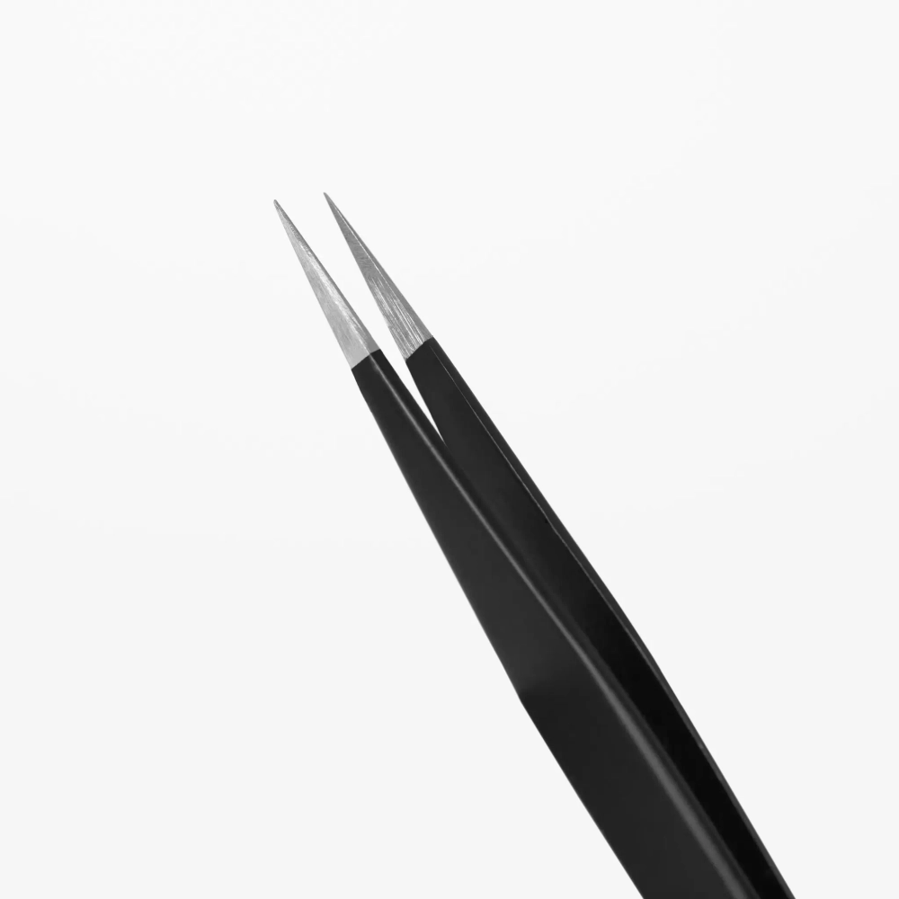 Пинцет Rili прямой (Black Line)