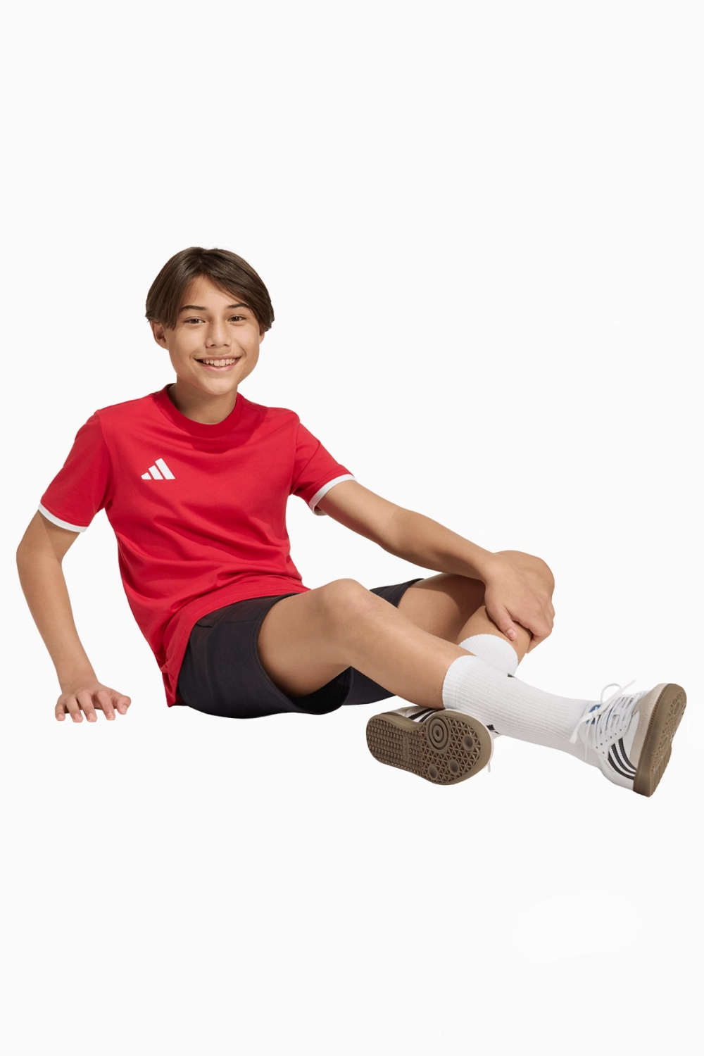 Футболка adidas Entrada 26 Tee Junior - красный