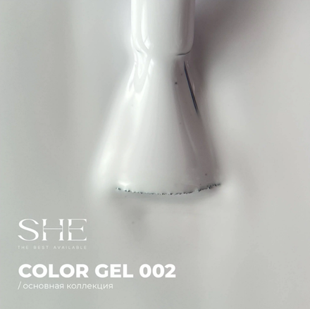 She Гель-лак 002 белый, 10мл