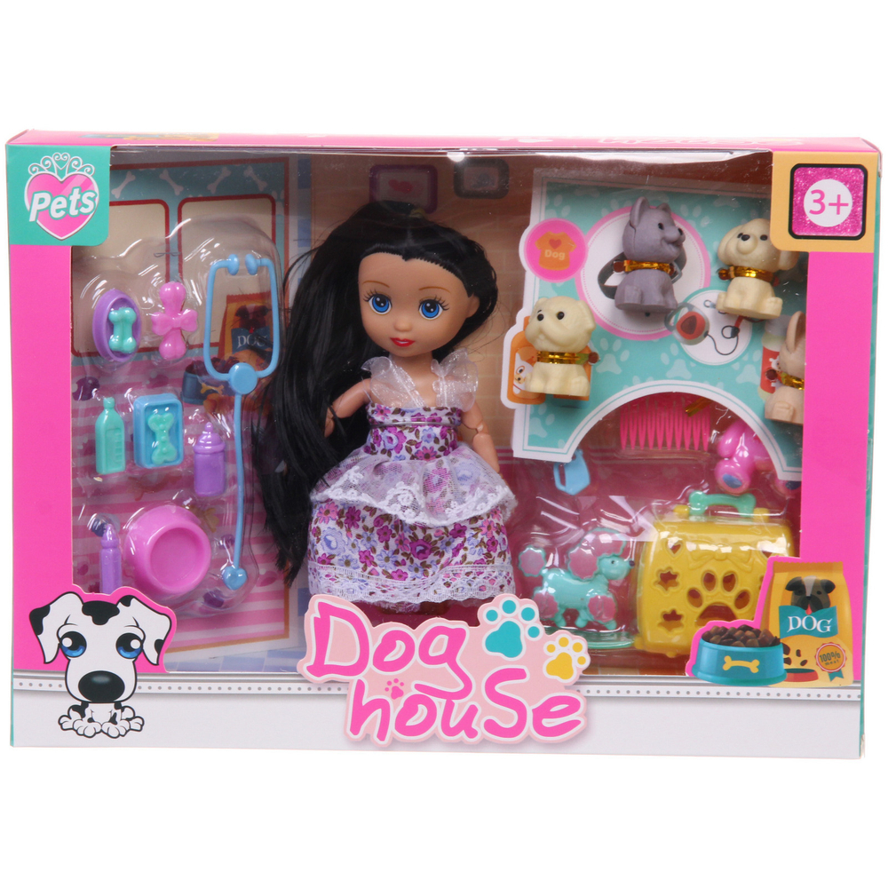 Кукла «Мелания с щенятами», с аксессуарами, 28*6,5*20 см