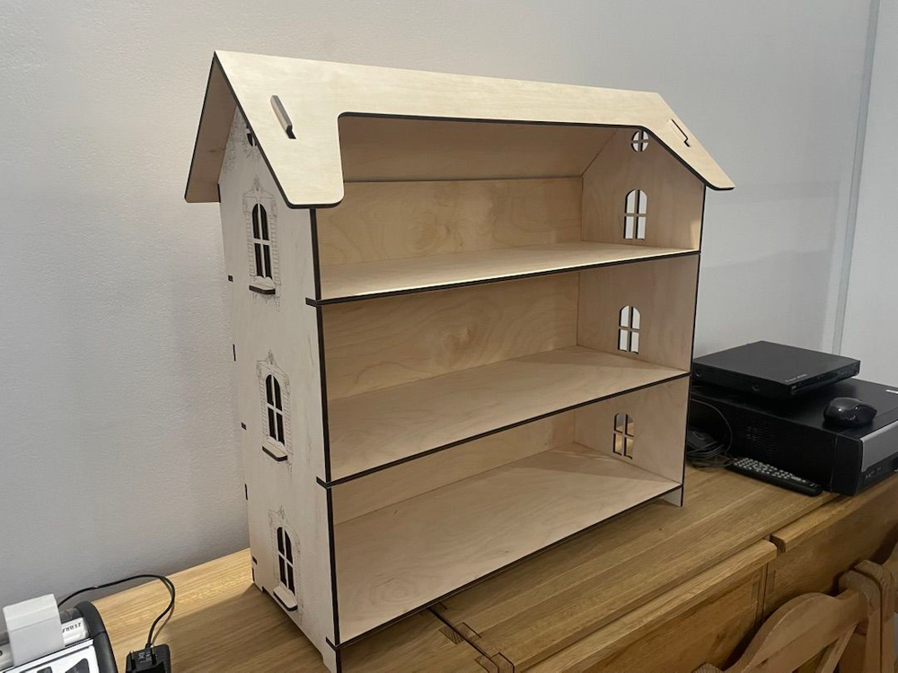 Полка-органайзер для игрушек 'Виктория 61х27х65 из березовой фанеры Диприз