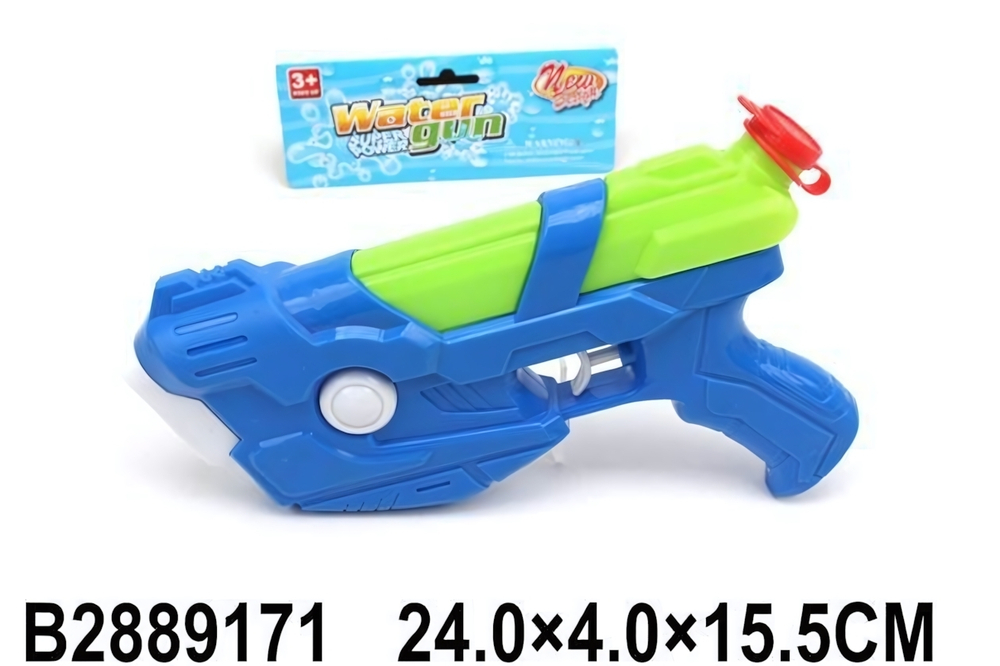 Водный пистолет 24см. микс, в пакет 88012