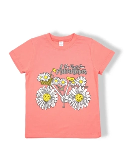 Футболка для садика и школы.девочка.1шт.