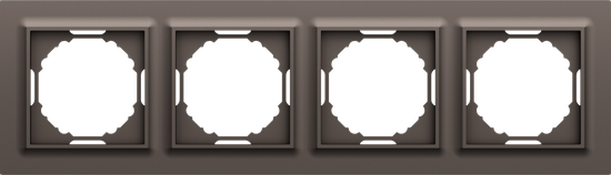 Рамка 4-я,  Wave мокко,  серия A07