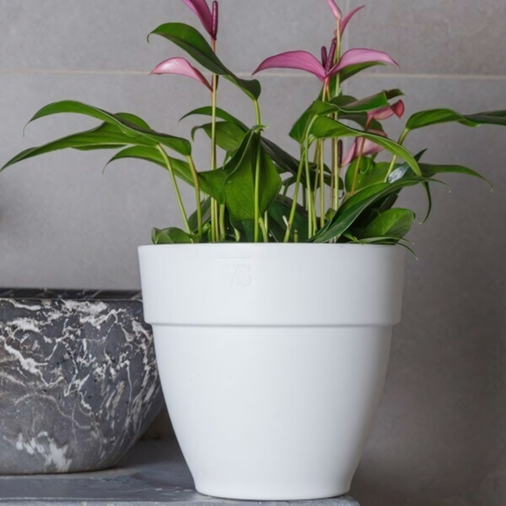 Горшок с дренажной системой ЛОРИ VipSet 6,7л белый