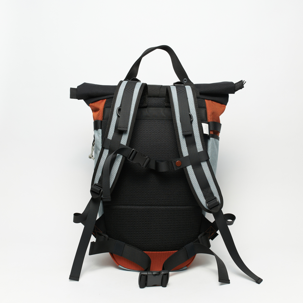 Рюкзак Rolltop Grubo 500 кирпичный/светло-серый