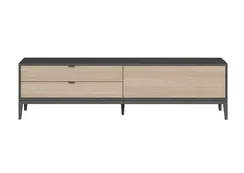 Тумба Fjord 1 дверь 2 ящика (темно-серый)