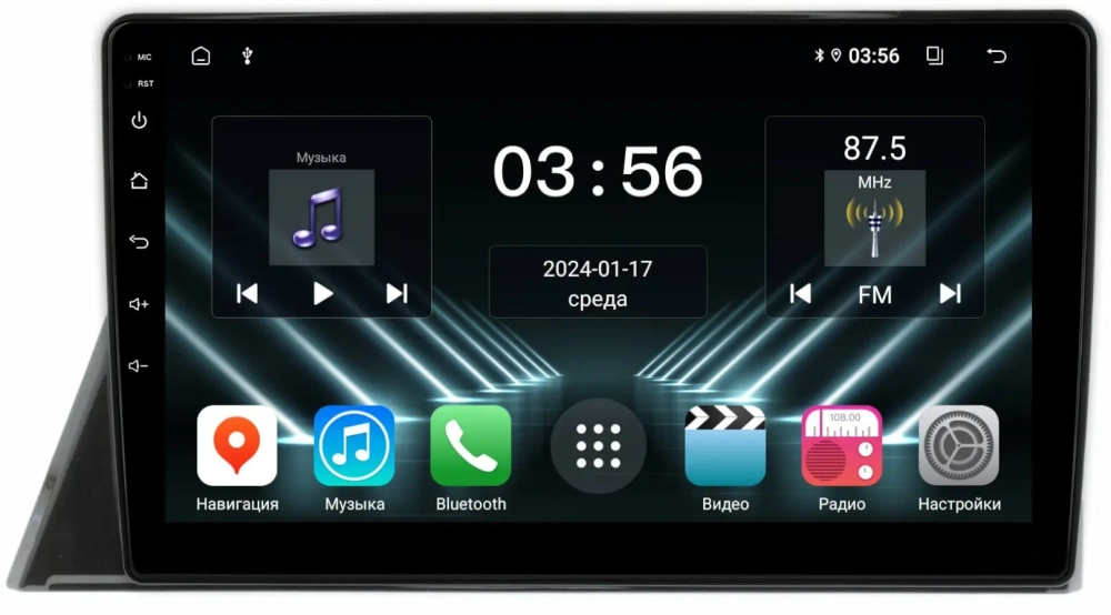 Магнитола для Toyota Sienta 2 2015-2022 - FarCar DX10-9548 монитор 10" IPS на Android 13, 4+64Гб, CarPlay