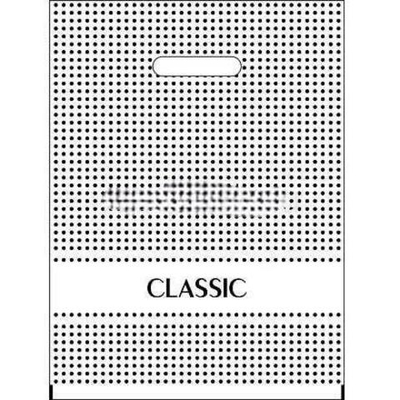 Пакет с прорубной ручкой ПВД 30х40 (50 мкм) "Светлый горошек" (50/1000 шт.) Интерпак