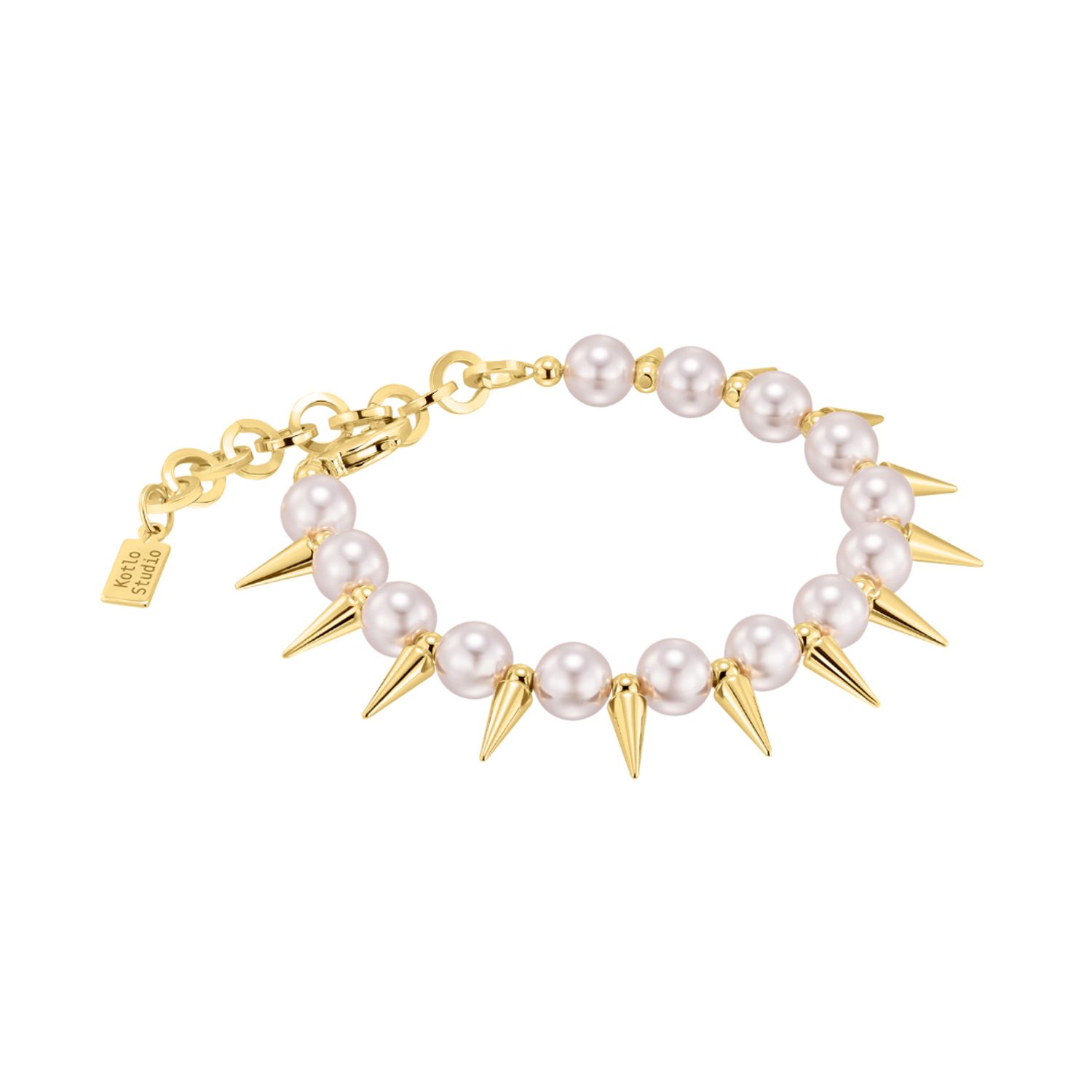 Браслет Punks Still Alive Gold-Beige Bracelet