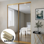 Дверь-купе ARISTO С, зеркало, профиль золото матовое