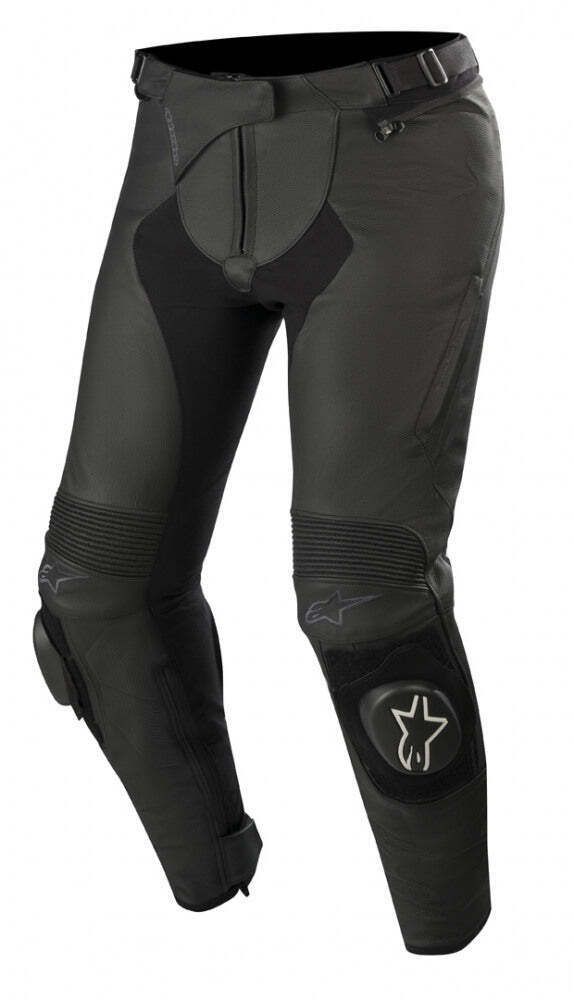 Мотобрюки женские кожаные ALPINESTARS STELLA MISSILE V2 LEATHER PANTS Черно-бело-розовые