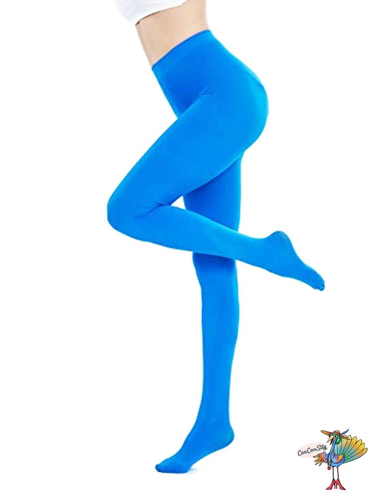 колготки однотонные Синий цвет, полиэстер, на рост до 140 см