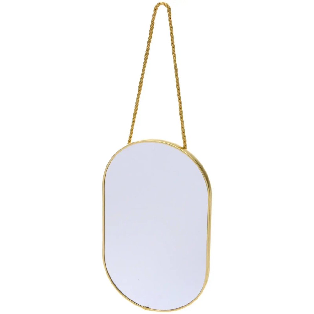 Зеркало подвесное «ЭЛАНТРА», овал, цвет золото, 16,5*26см