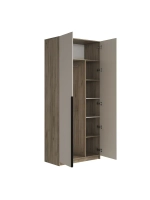 Шкаф для одежды Бохо ШК-002 Дуб Крафт Серый 101;6х236см