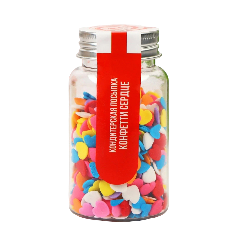 Кондитерская посыпка «Конфетти сердце», 50 г