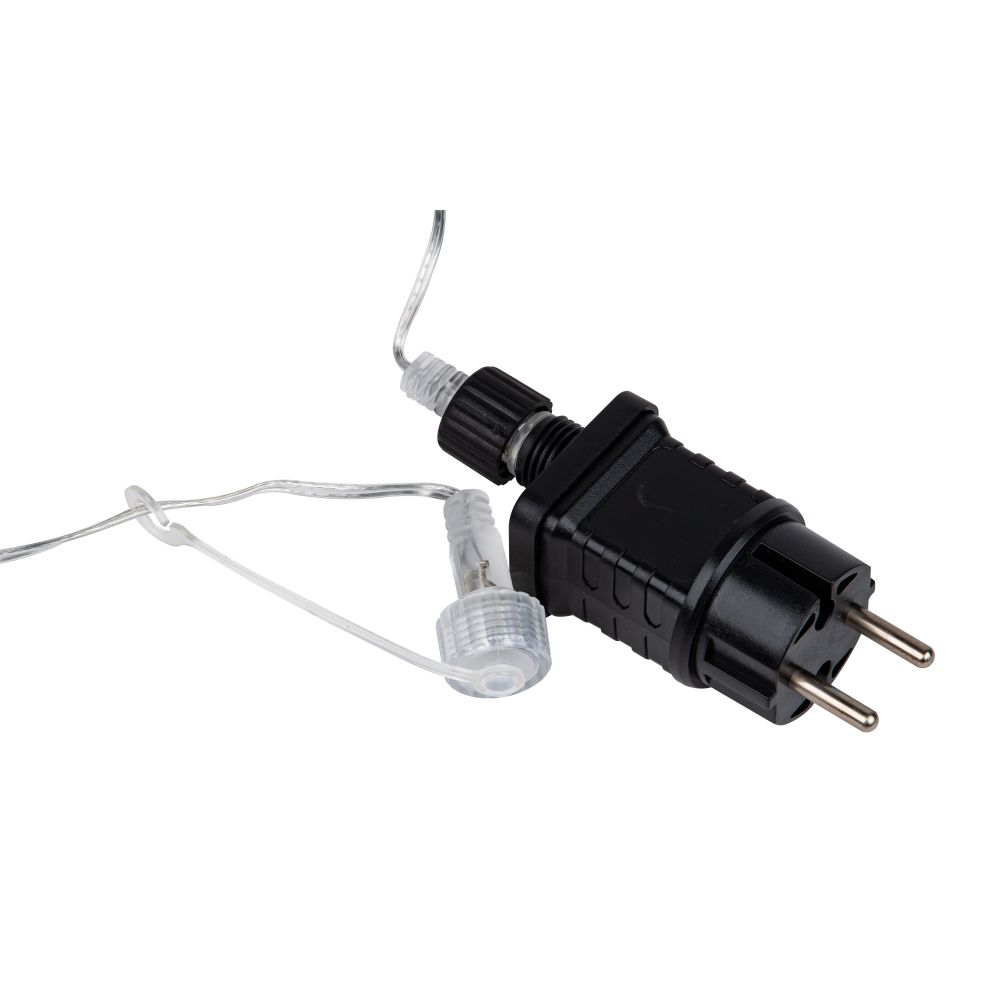 ULD-B12006-195-TTK WARM WHITE IP44 Бахрома светодиодная с эффектом мерцания. 12м. Соединяемая. 195 светодиодов. Теплый белый свет. Провод прозрачный. ТМ Uniel