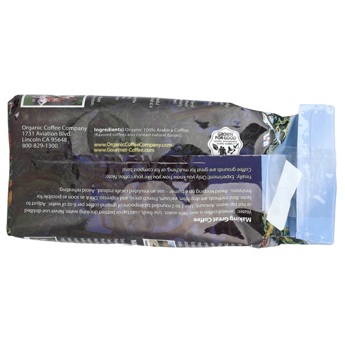 Organic Coffee Co., French Roast, молотый кофе, 340 г (12 унций)