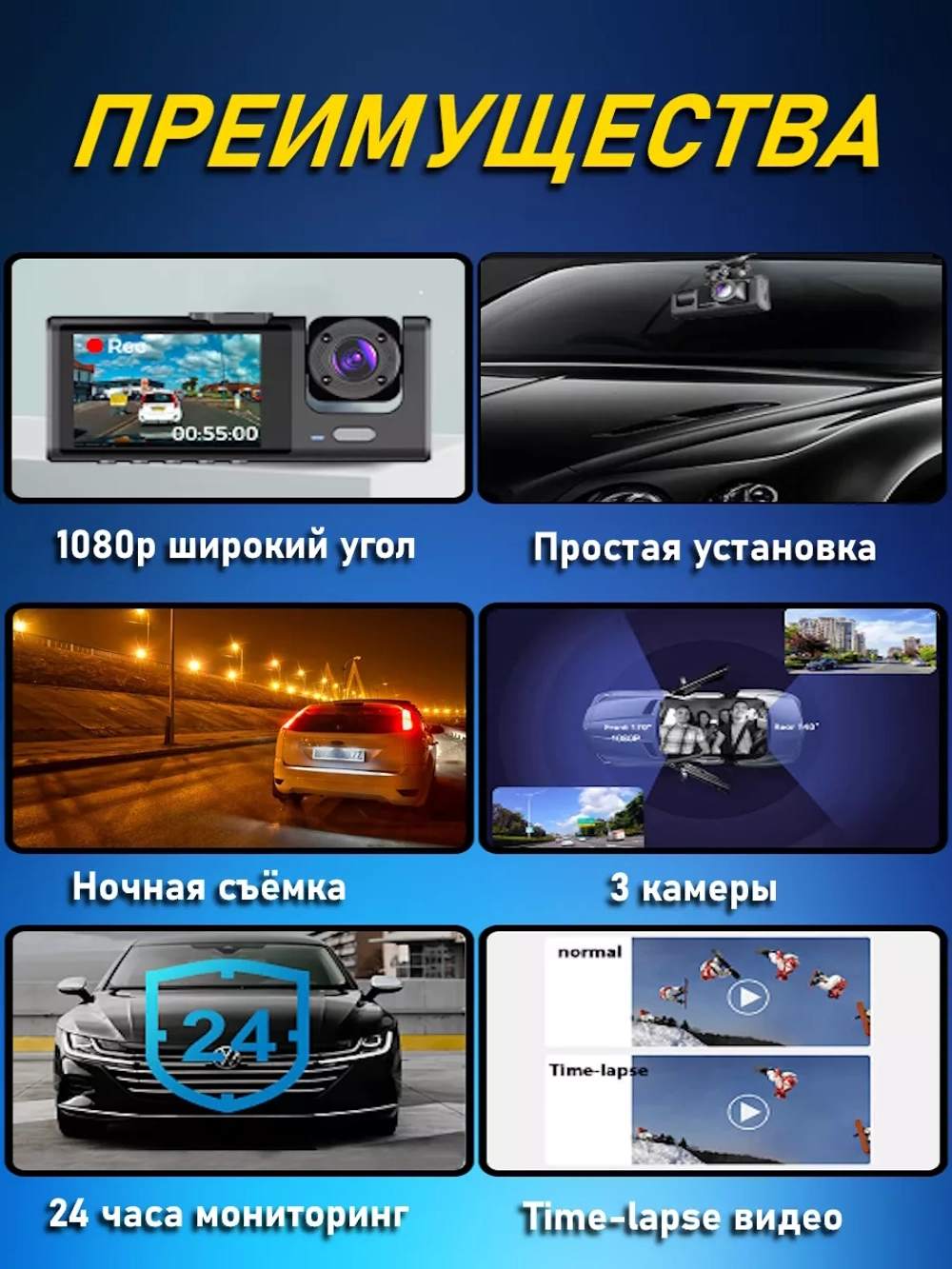 Видеорегистратор автомобильный, регистратор в машину и авто