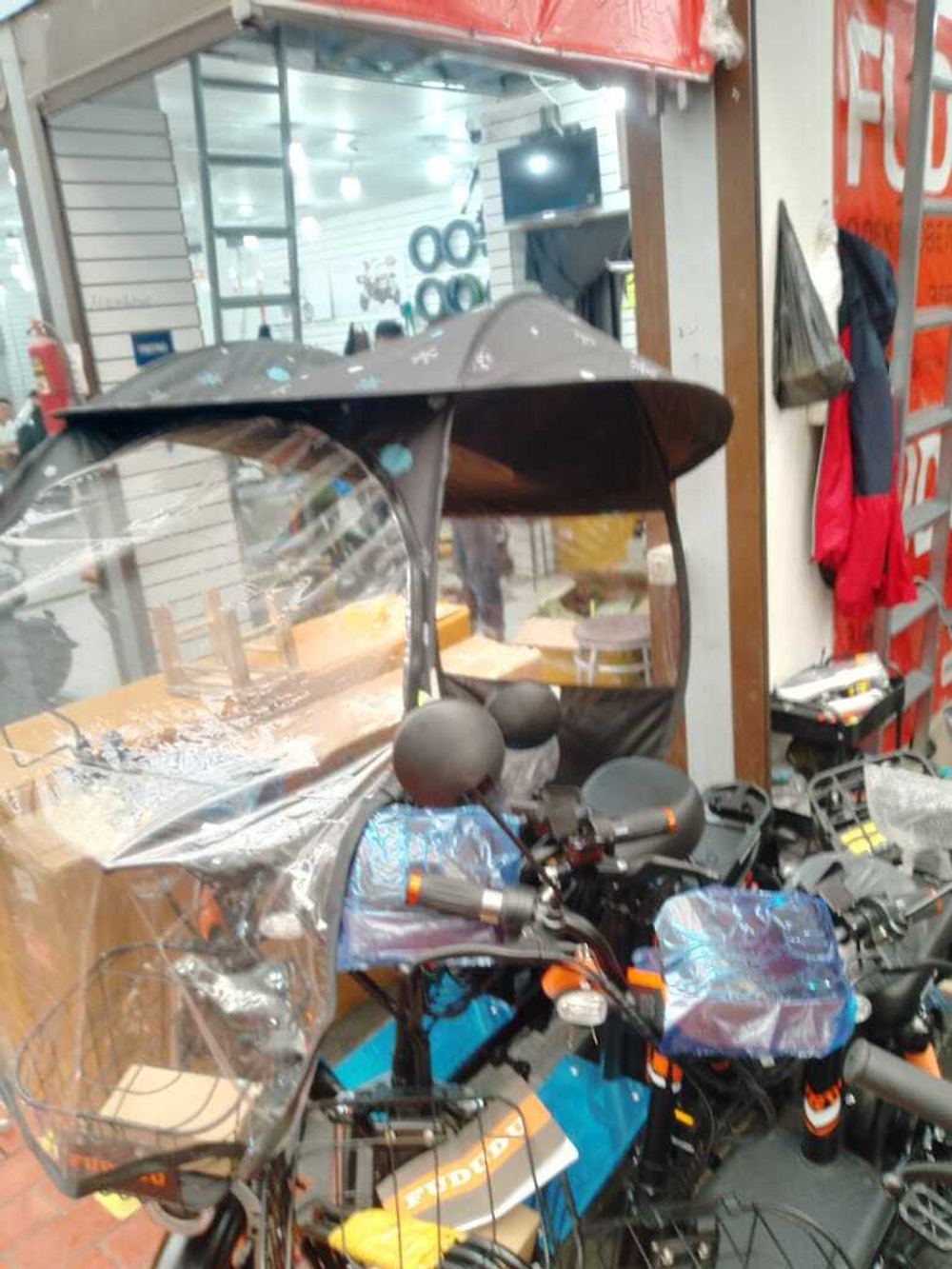 Тент дождевик на электровелосипед(колхозник)